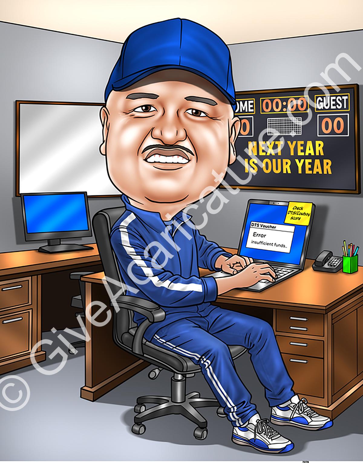 caricature for Andrew K.